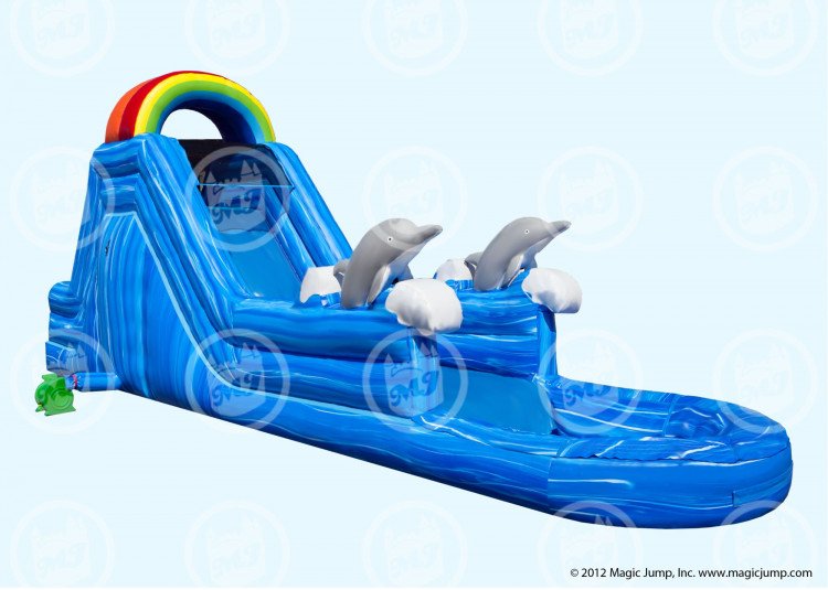 Dolphin Water Slide Wet