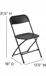 Black Plastic Chairs